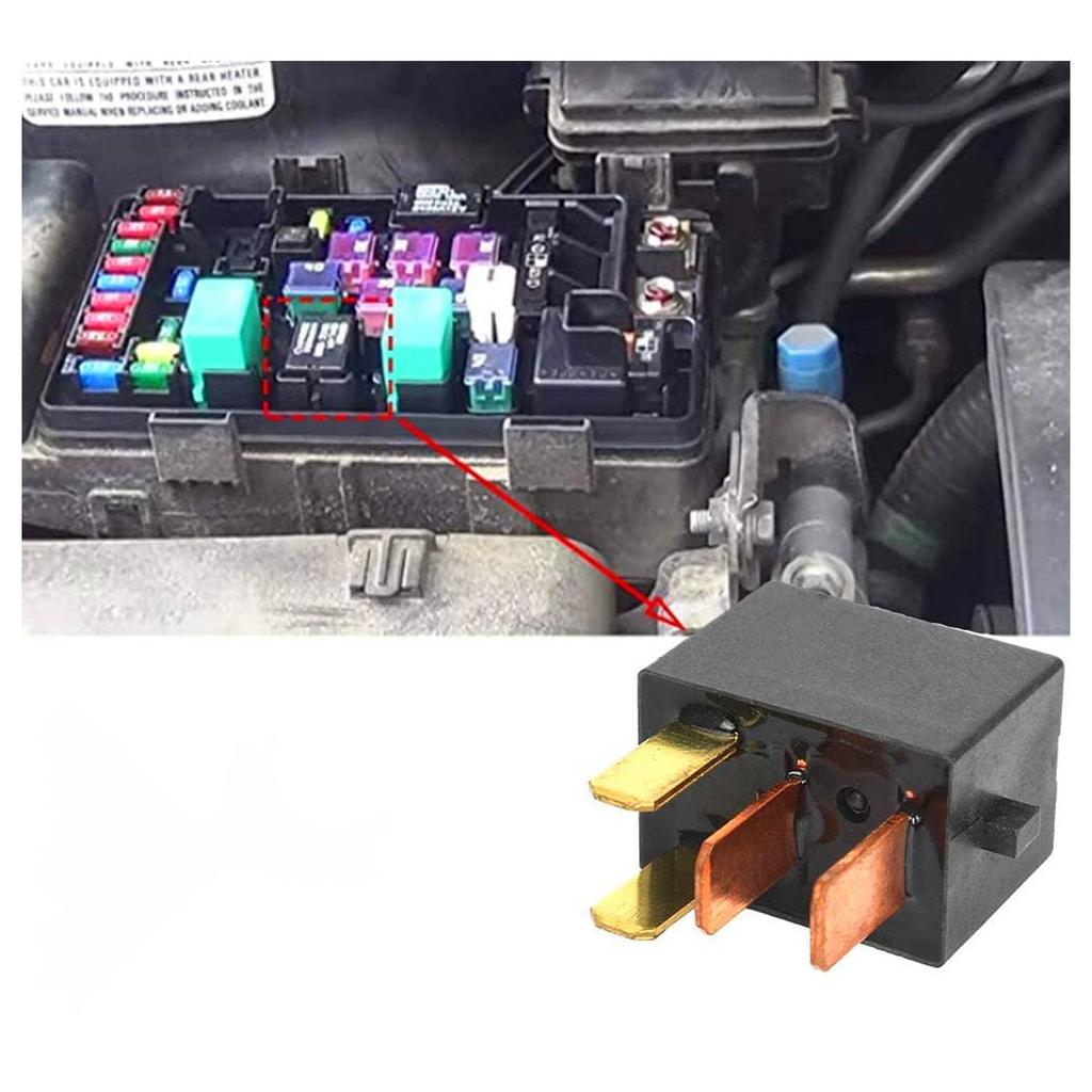 Mirhua Kompressorrelais G8HL-H71-12VDC 25A Universell [2 Stück] Anlasser 4 Pins 4 Anschlüsse