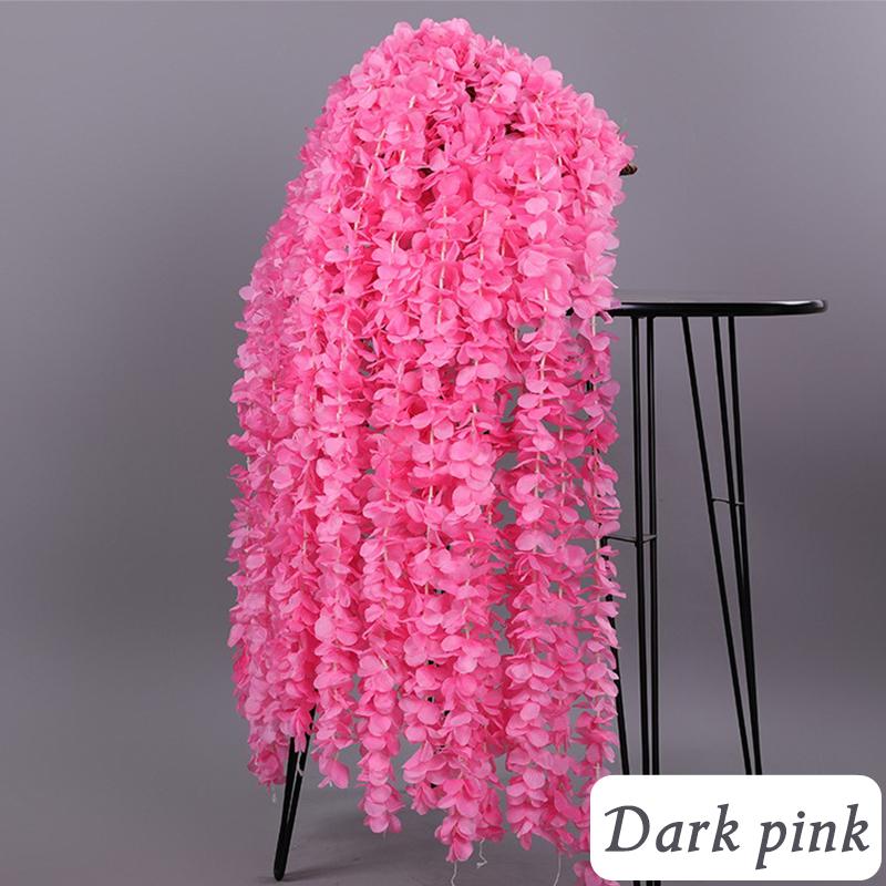 10 Pcs/pack 90cm Artificial Cherry Blossom Vine Fake Garland Silk Sakura for Party Wedding Ceiling Home Decor
