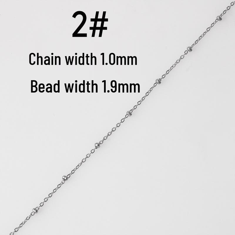 Titan Edelstahl O-Kettenarmband Halskette DIY Schmuckmaterialien