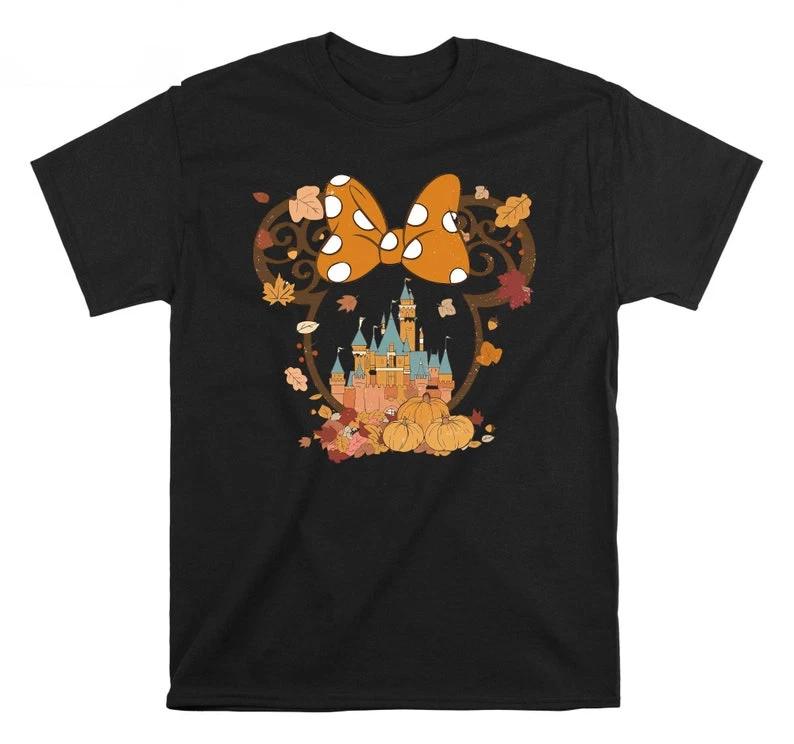 Minnie Mouse Head Black TShirt S