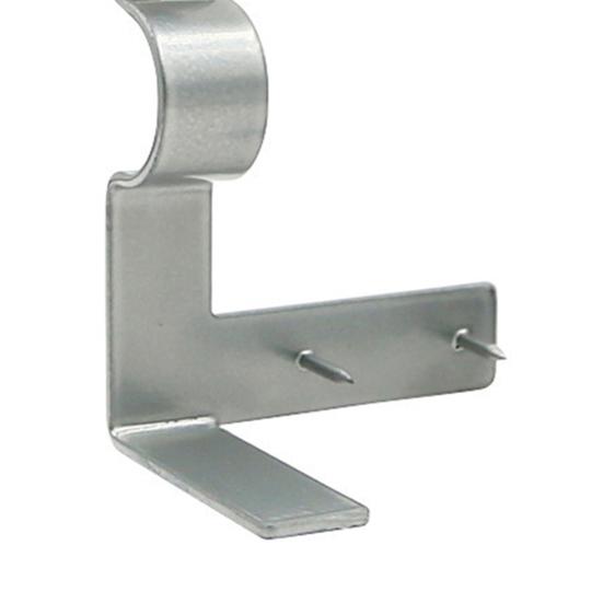 3Pcs/Set Curtain Rod Brackets No Drill Curtain Rod Holders with Center Support Heavy-Duty Brackets Fit 2 Sizes of Curtain Rods for Blackout Curtains