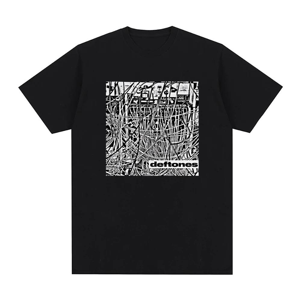 Deftones Wires T-Shirt Sommer Deftones's Gleicher Stil T-Shirt Harajuku Baumwolle Grafikdruck T-Shirts