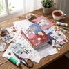 Kein Wiederholungs-Scrapbooking-Papier-Set Polka Dot DIY-Materialpapier Niedliche Memo-Notiz-Aufkleber Planer