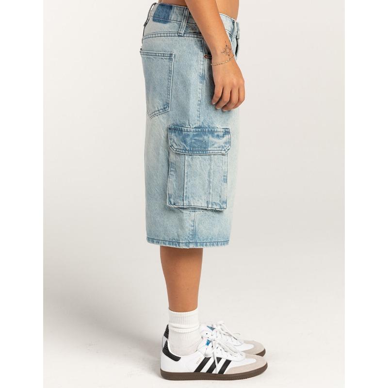 VEZFAA Damenmode, lässig, einfarbig, bedruckt, Sport-Shorts mit hoher Taille