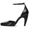 Fashionable Sheepskin High Heels 9Cm Women High Heels Black 11254410800