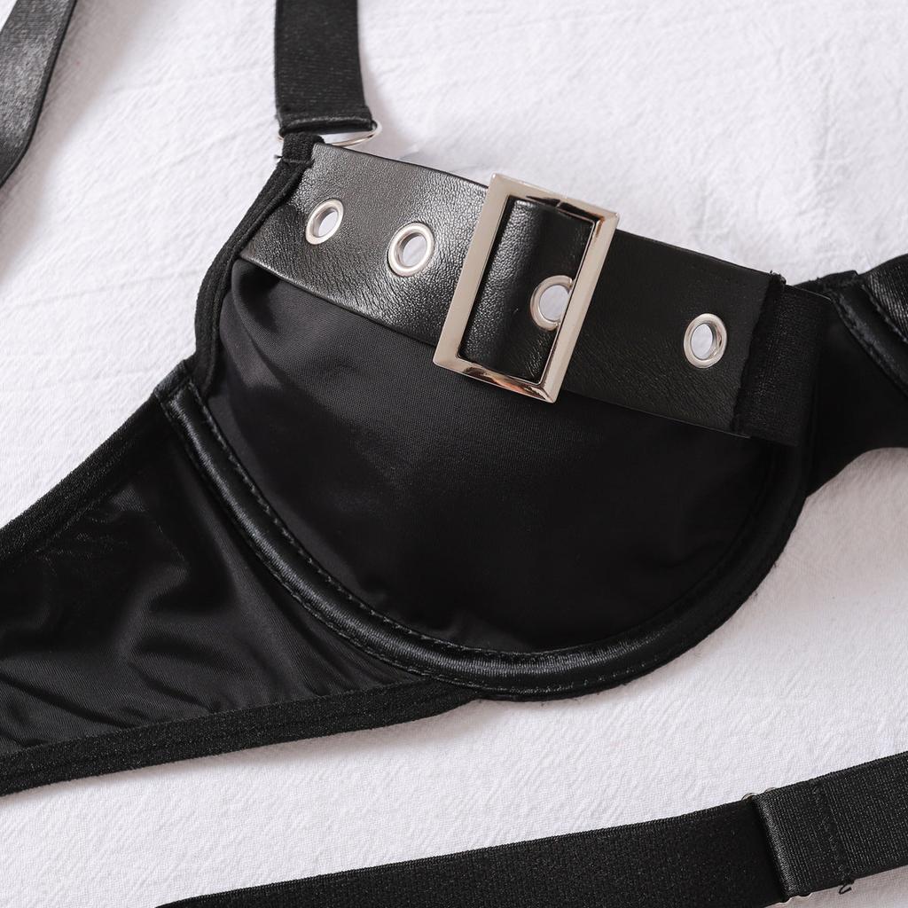 Strap Cross Uniform Set  Gathering Fun Four Piece Underwear