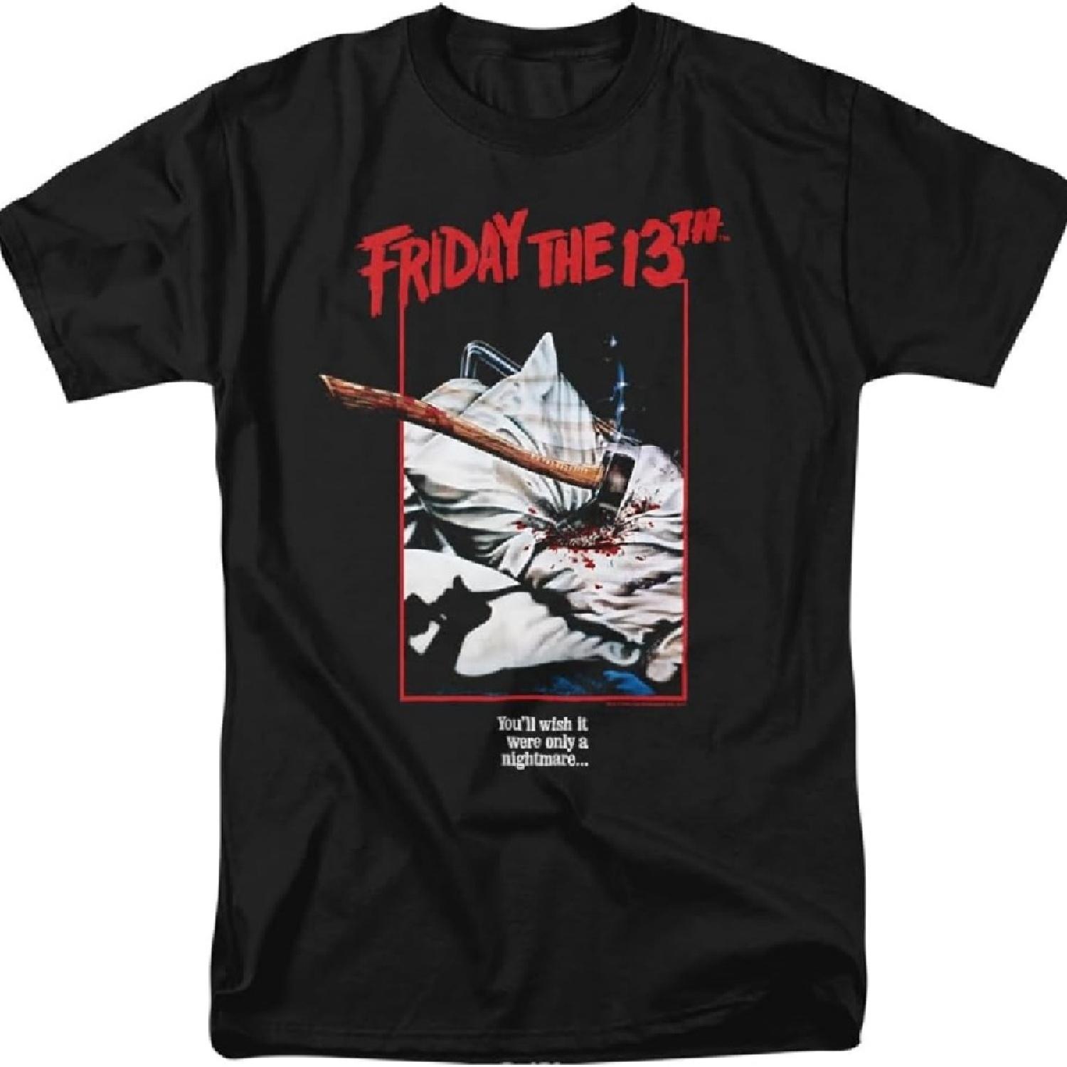

Friday The 13th Axe Poster Unisex Adult T Shirt for Men and Woman XXXXXL чёрный