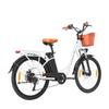 TTGO YY-26ST Black/white 250W motor+36V14.5AH Detachable Battery, 26 * 1.75 Inch Tires Ximano 6-speed 25KM/H Urban Road Electric Bicycle