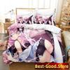Top Anime Nyatasha Nyanners Bedding Set Printed Bed Set With Pillowcase Bed Duvet Cover Soft Single Double Queen Super King Size