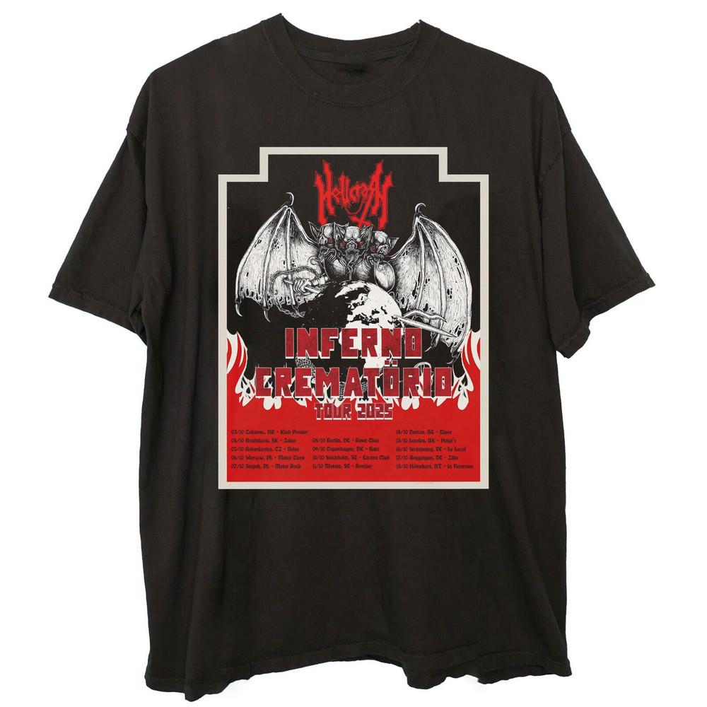 

Hellcrash - Inferno Crematrio Tour 2025 Gift For Fan S To 5XL T-shirt Unisex T-Shirt 5XL різнокольоровий