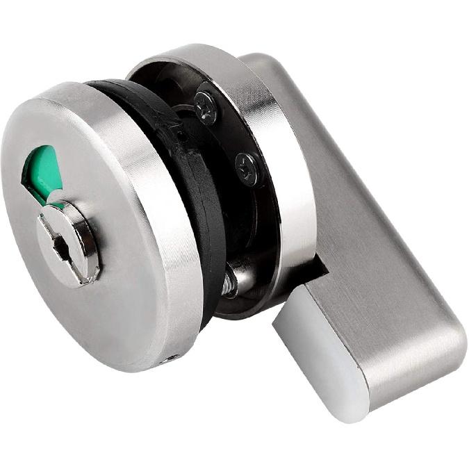 Oumefar Door Lock Bolt Vacant Engaged Indicator Vacant Engaged Public Toilet Partition Lock Indicating Lock for Toilet Restroom Bathroom Door Lock