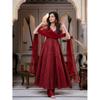 Beautiful Red Anarkali Suit Indian Wedding Party Wear Bollywood Salwar Kameez