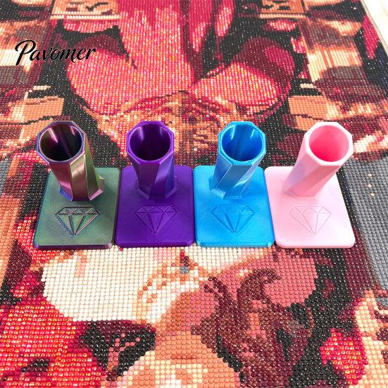 Craft Desk Storage Diamond Painting Pen Holder, 3D Printed Art Stand, Holder Desktop Organizer for Drill Pens, Dotting Tools, Crafting Supplies