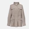 Jarní novinky 2026: Všestranná ležérní bunda s límcem stojáček, stahovací pasem, střední délky, větrovka