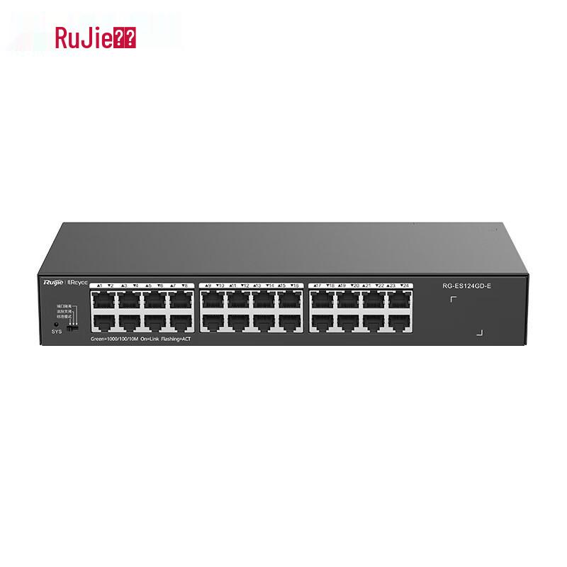

Ruijie RG-ES124GD-E 24-Port Gigabit Unmanaged Switch
