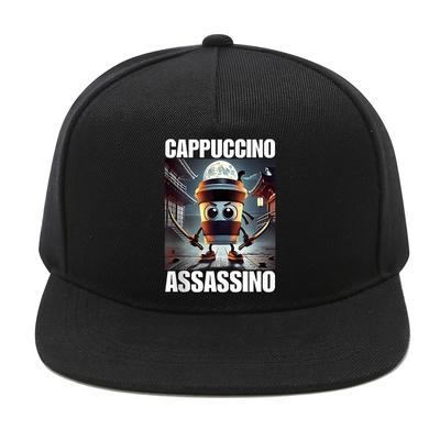 Cappuccino Assassino Funny Coffee Lover Baseball Cap Streetwear Adjustable Polyester Hat Adult