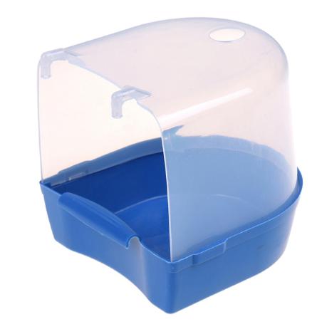 

Hanging Bird Bath Cube Parrots Bathtub Bath Shower Box Cage Accessory for Little Bird Canary Budgerigar Cockatiel Lovebird синий