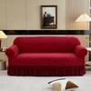 Knitted Sofa Cover All-Inclusive Thickened Non-Slip Skirt Sofa Cover Cushion Cover Four-Season Elastic Dust Cover