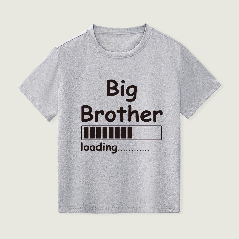 

Футболка с короткими рукавами для мальчиков с изображением мультяшного теннисиста-медведя, европейская и американская, повседневная, с круглым вырезом, летняя детская одежда. 110cm светло-серый