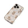 Goodnight Bear Soft Transparent Case for Apple iPhones 14, 15, 16, 17 Pro Max with Precise Hole