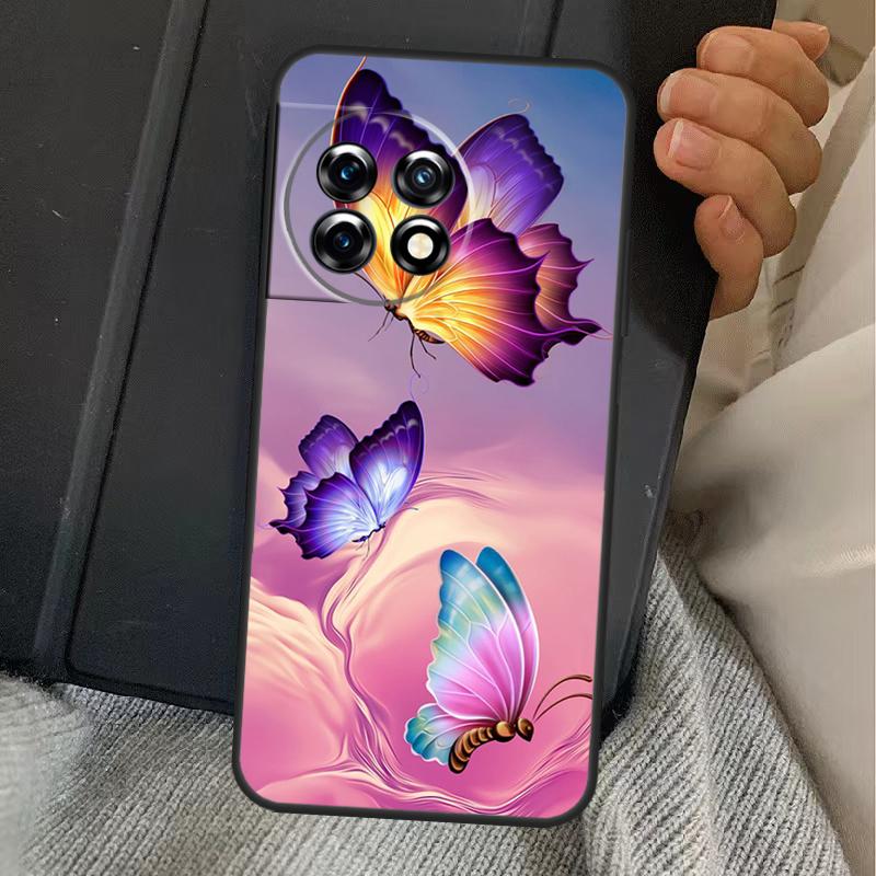 Luxury Butterfly Case For OnePlus 15 13 12 11 13R 13T 10T 10R 12R OnePlus Nord 5 CE 2 3 4 Lite N20 N30 Cover