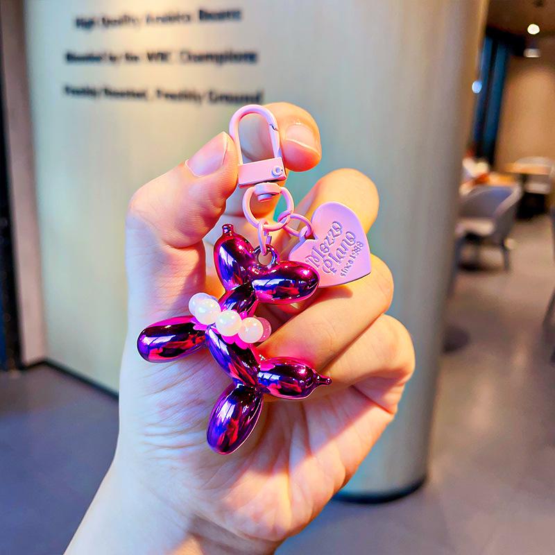 

Творческий брелок-подвеска в виде собаки с воздушными шарами - мультяшный мини-аксессуар для ключей, небольшой подарок