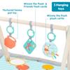 Bright Starts Winnie the Pooh Tummy Time Activity Gym (0 Months) - Baby Gym, Baby Mat, Play Gym, Blue, 13124