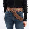 Exaggerated Cowboy Hollow Belt Y2K Wide Disc Belt Y2K Hollow Disc Belt Disc Belt  for Women