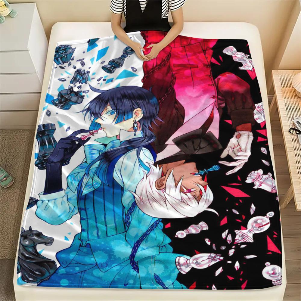 1PC Vanitas's Journal Print Flannel Blanket, High quality Comfortable for All Seasons, Home Decor, Warmth and Comfort, Perfect for Christmas Gifts236