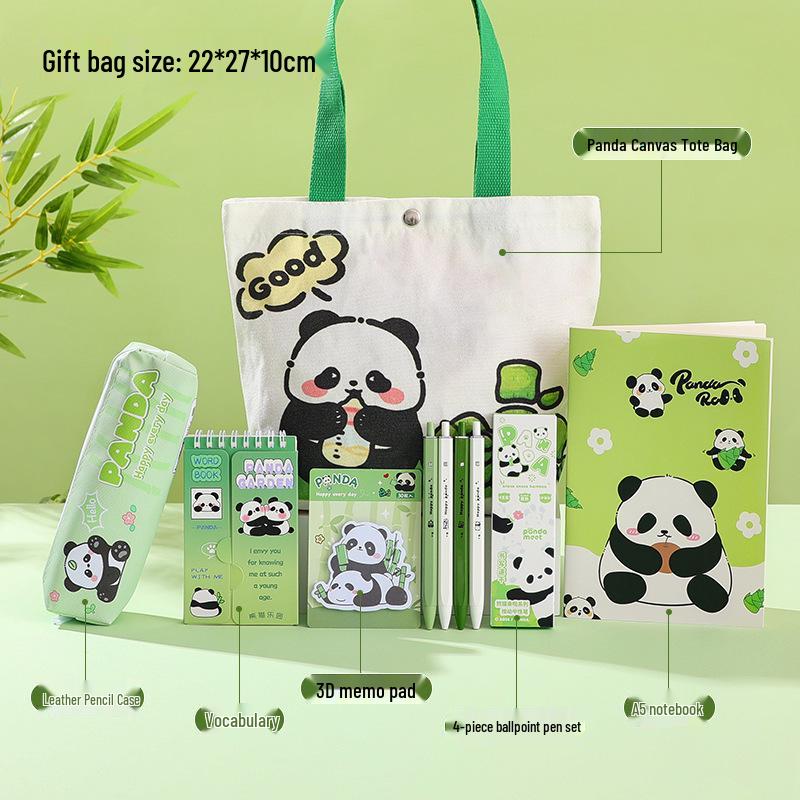 Panda Stationery Gift Box Set for Elementary Students - Back to School Reward