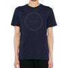 Emporio Armani Pattern Printed Crew Neck Short Sleeve T-Shirt Men Tops Navy-Blue 3DPT39-PJTJZ-1554
