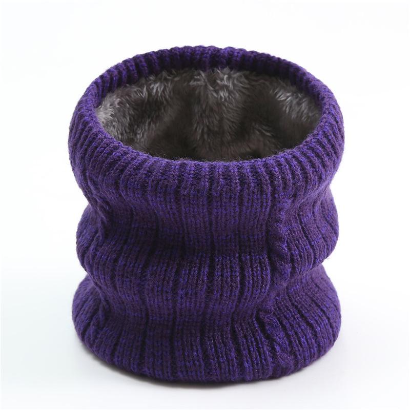 New Autumn Winter Men Women Intensification Fleecing Ring Scarf Children's Neckerchief For Kids Ski Knit Neck Cover Warm Collar