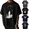Disney Mickey Mouse Donald Duck Printed Men's T-Shirt Summer Casual Cute Cartoon Short Sleeve Top Men's Clothing Y2k Clothes Tee