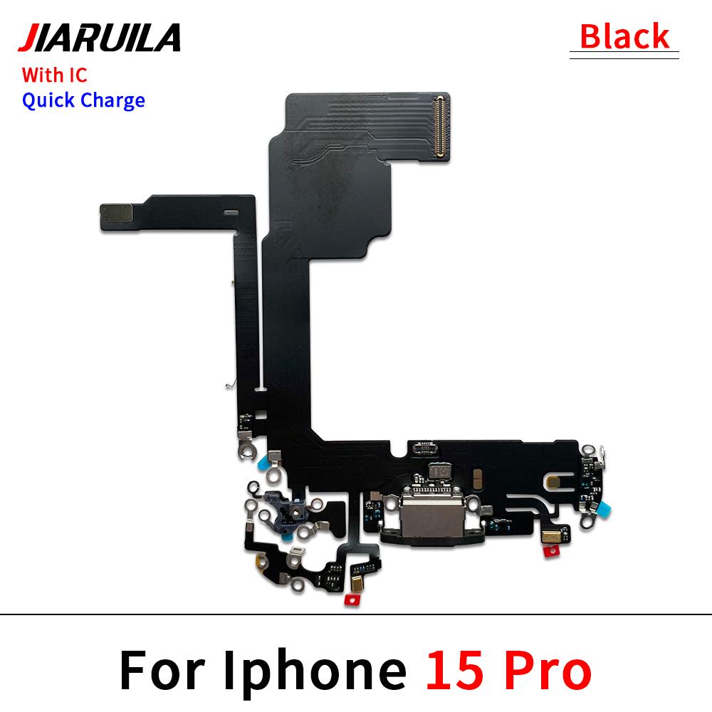 NEW USB Charger Charging Port Dock Connector Microphone Board Flex Cable For iPhone 15 / 15 Plus / 15 Pro