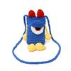 Cute Ugly Knitted Crossbody Bag for Walking Mobile Phone Small Bag Women New Style Cartoon Pattern Fabric