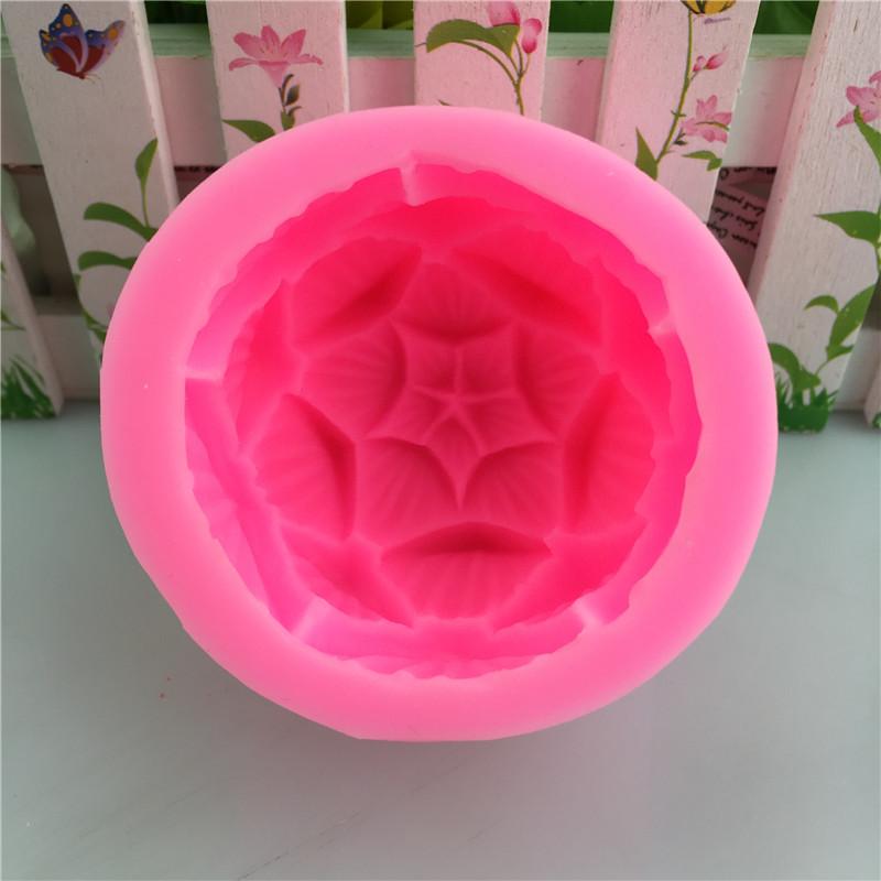 Lotus Shape Silicone Mold Soap Handmade Soap Gypsum Decorative Ornaments Easy To Clean Candle Cake Mold