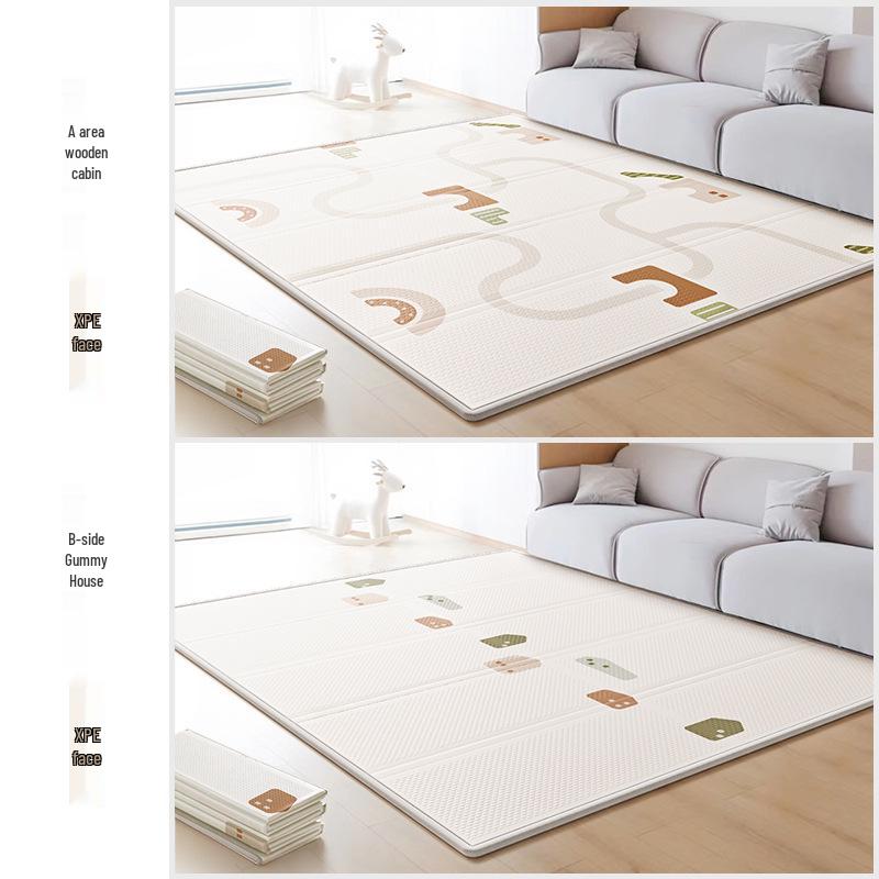 BABYGO Foldable Infant Crawling Mat - Thick XPE Foam Baby Play Mat for Home