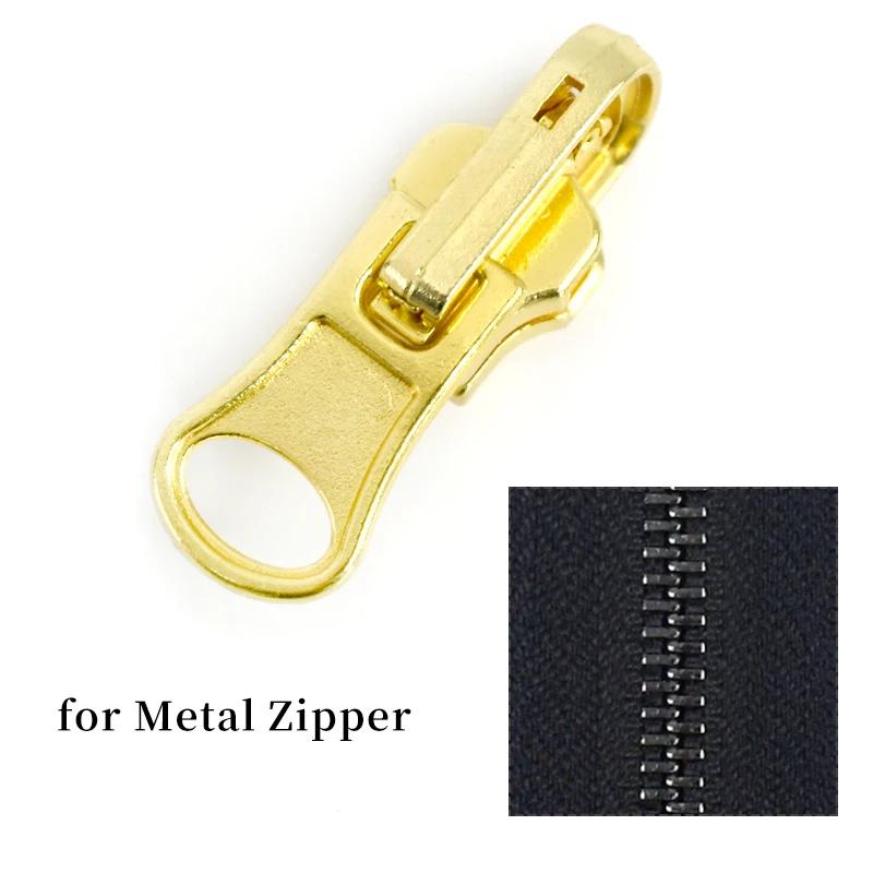 5/10/20Pcs Zipper Puller 3# 5# 8# Double Sided Rotary Zip Sliders Head Jacket Garment Decor Zippers Slider Sewing Accessories