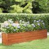 Raised Garden Bed Rusty 240x40x45 Cm Corten Steel