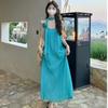 Women's Off-Shoulder Lace-Up Maxi Beach Dress with Spaghetti Straps for Summer 2026