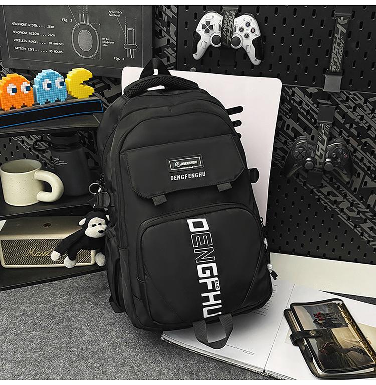 Schoolbag Korean ins new high-value niche set trendy cool backpack couple light travel mountaineering large-capacity backpack