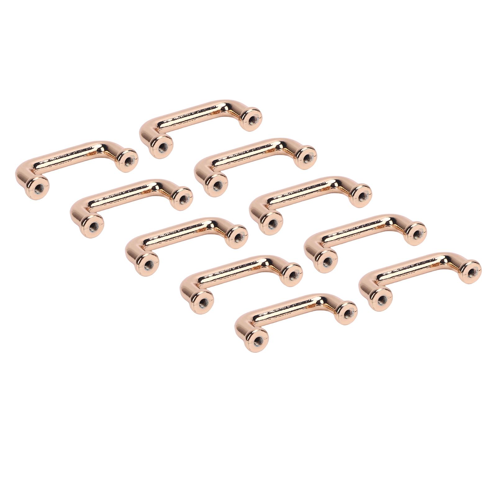 

10 шт. 25,5 X 10,5 X 5 мм Плоская круглая цилиндрическая пряжка-арка для легкой установки, мостовой соединитель золотой