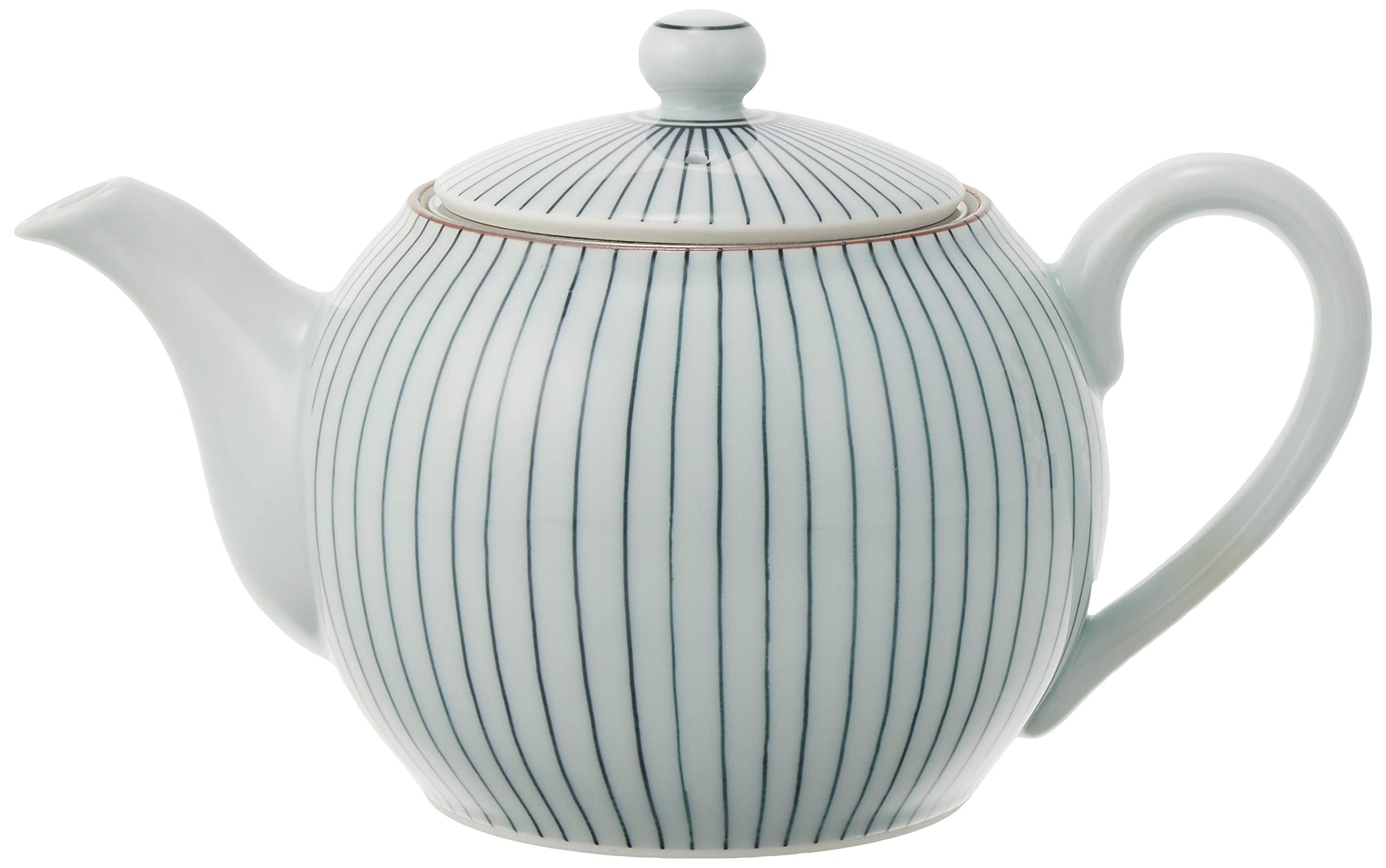 

Okugawa Pottery Hasami Ware Kogyokutouen Teapot (with stainless steel tea strainer) Thin Tokusa Pattern 444395