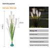 Solar LED Fiber Optic Reed Lamp for Outdoor Landscaping