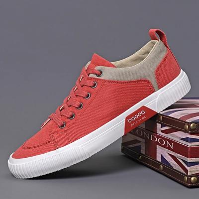 Autumn Mens Casual Shoes Cloth Lace-up Flat Shoes New Male Sneakers Luxury Design Canvas Shoes for Men Zapatillas Hombre