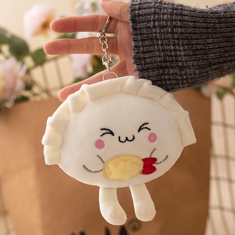 13/35cm Cartoon Stuffed Shrimp Egg Dumpling Toy Expression Pendant Bag Home Decor Soft Throw Pillow Girls Boys Gift Cartoon Doll