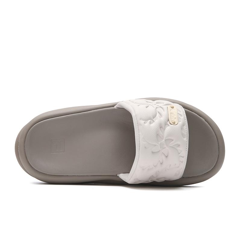 FILA Sponge 1+ Versatile Comfortable Slide Sandals Women footwear Silver Gray F12W621501F-CF