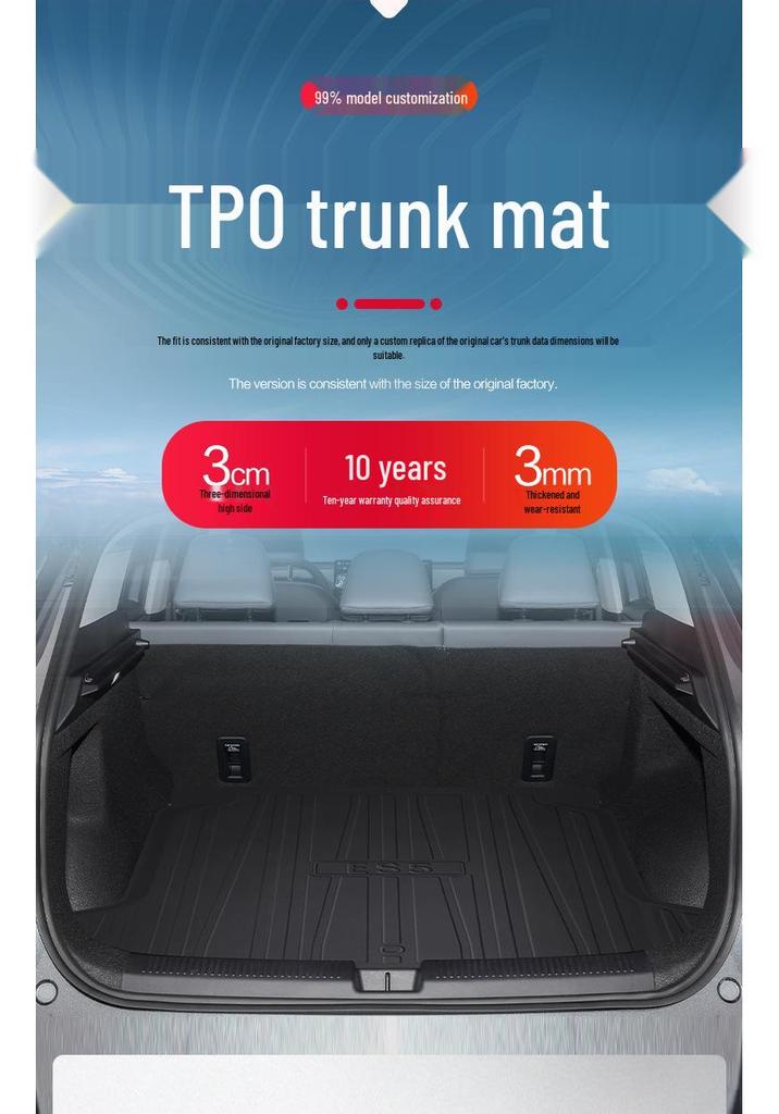 MG ES5 Trunk Mat: Waterproof TPE Interior Accessory