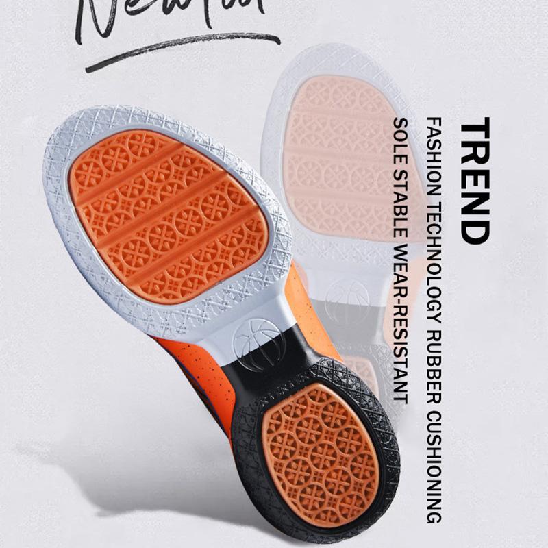 2024 New Dragon B Style Orange Mens Basketball Shoes Size 38-44 Air Cushioning Sport Sneakers Mesh Breathable Training Shoes