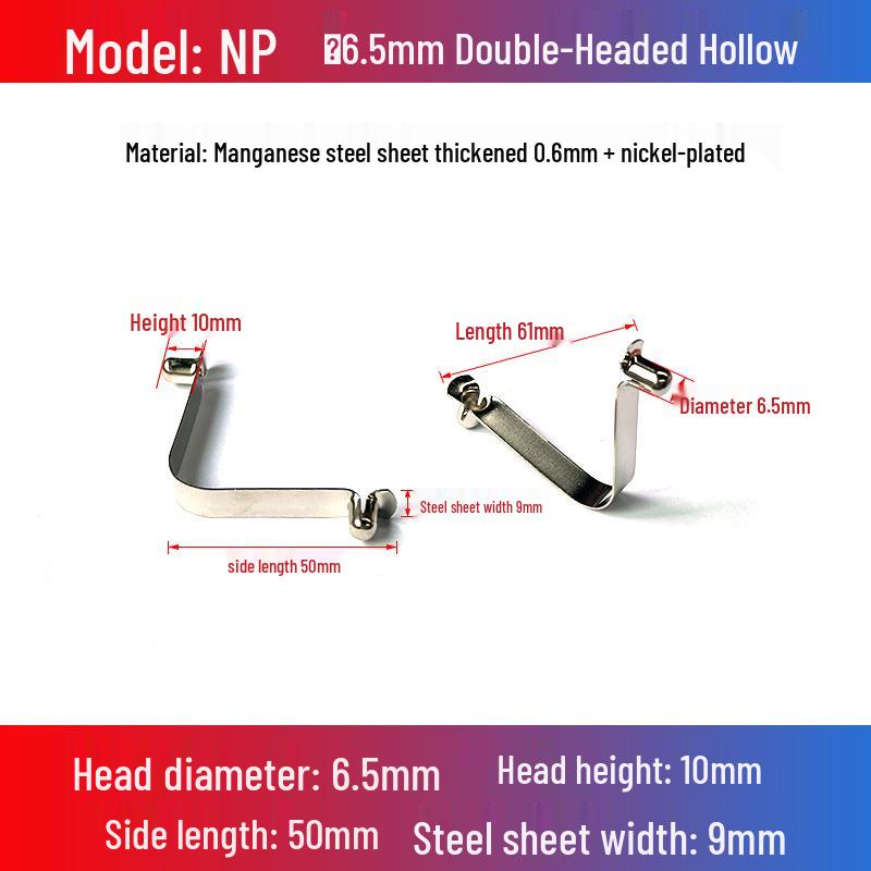 V-Shaped Spring Clip Buckle for Telescopic Tube and Tent Stroller Positioning